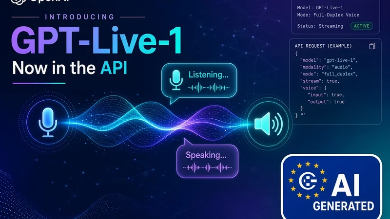 Cover image for: OpenAI Brings Full-Duplex Voice Model GPT-Live-1 to Its API